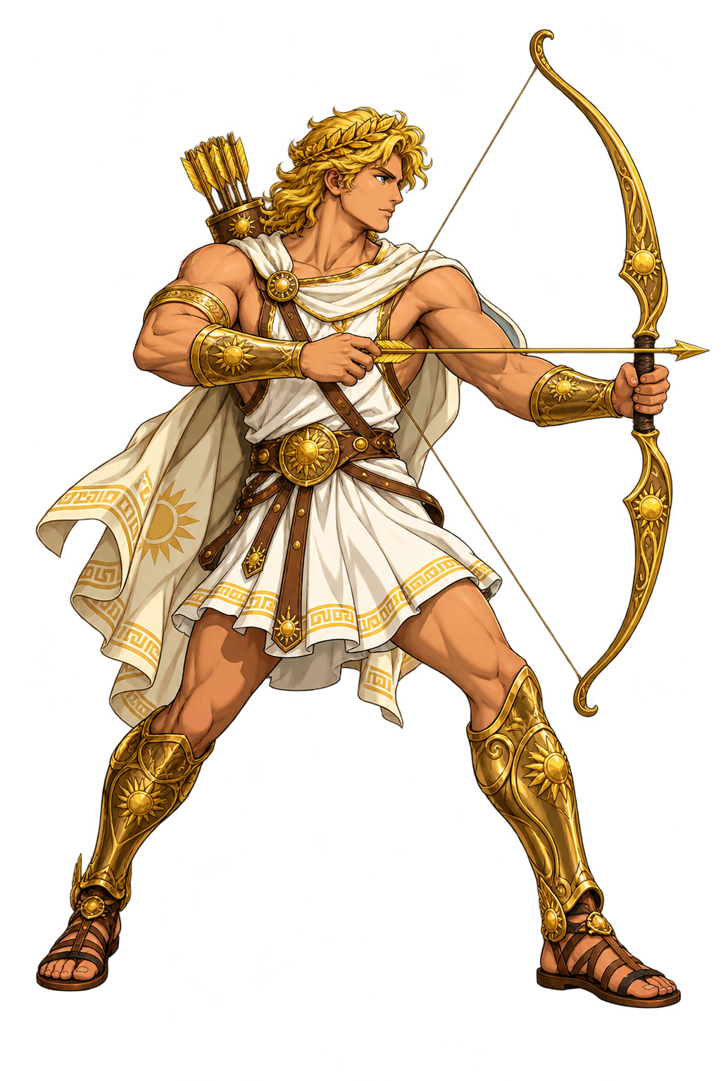Apollo full-body character concept