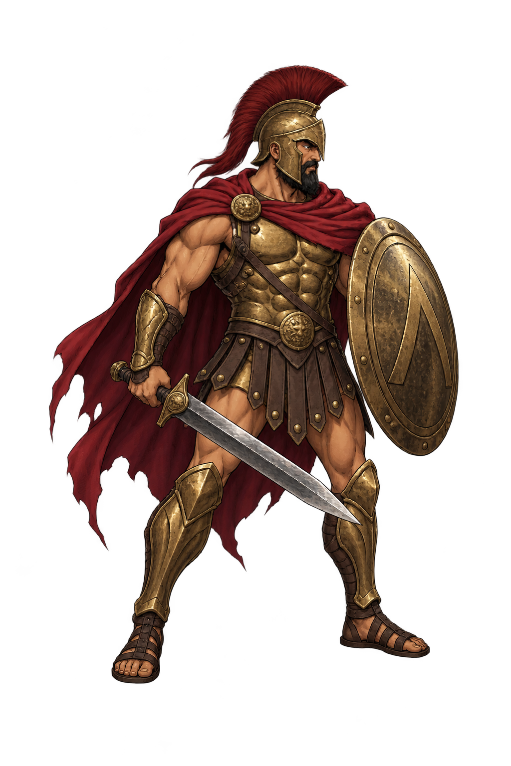 Ares full-body character concept