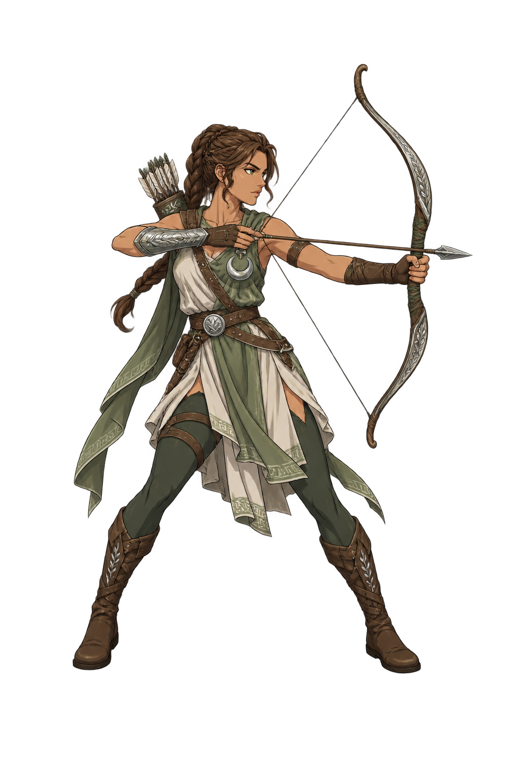 Artemis full-body character concept