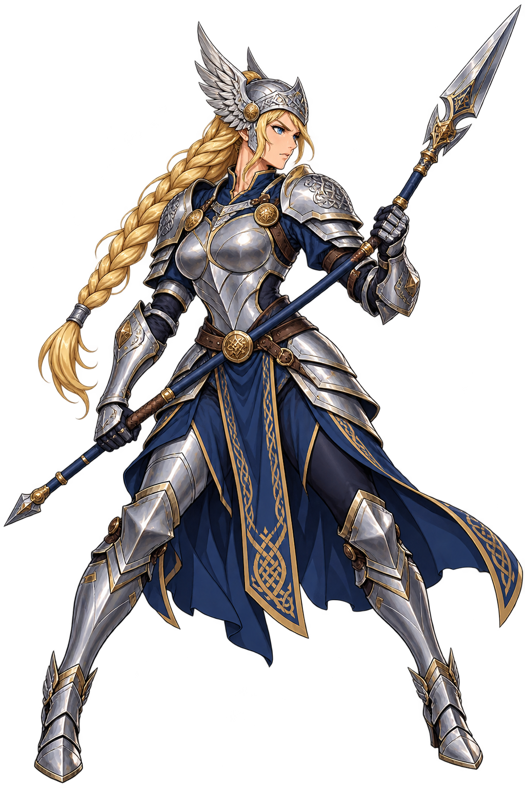 Brunhild full-body character concept