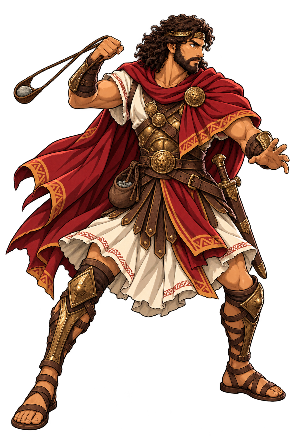 David full-body character concept