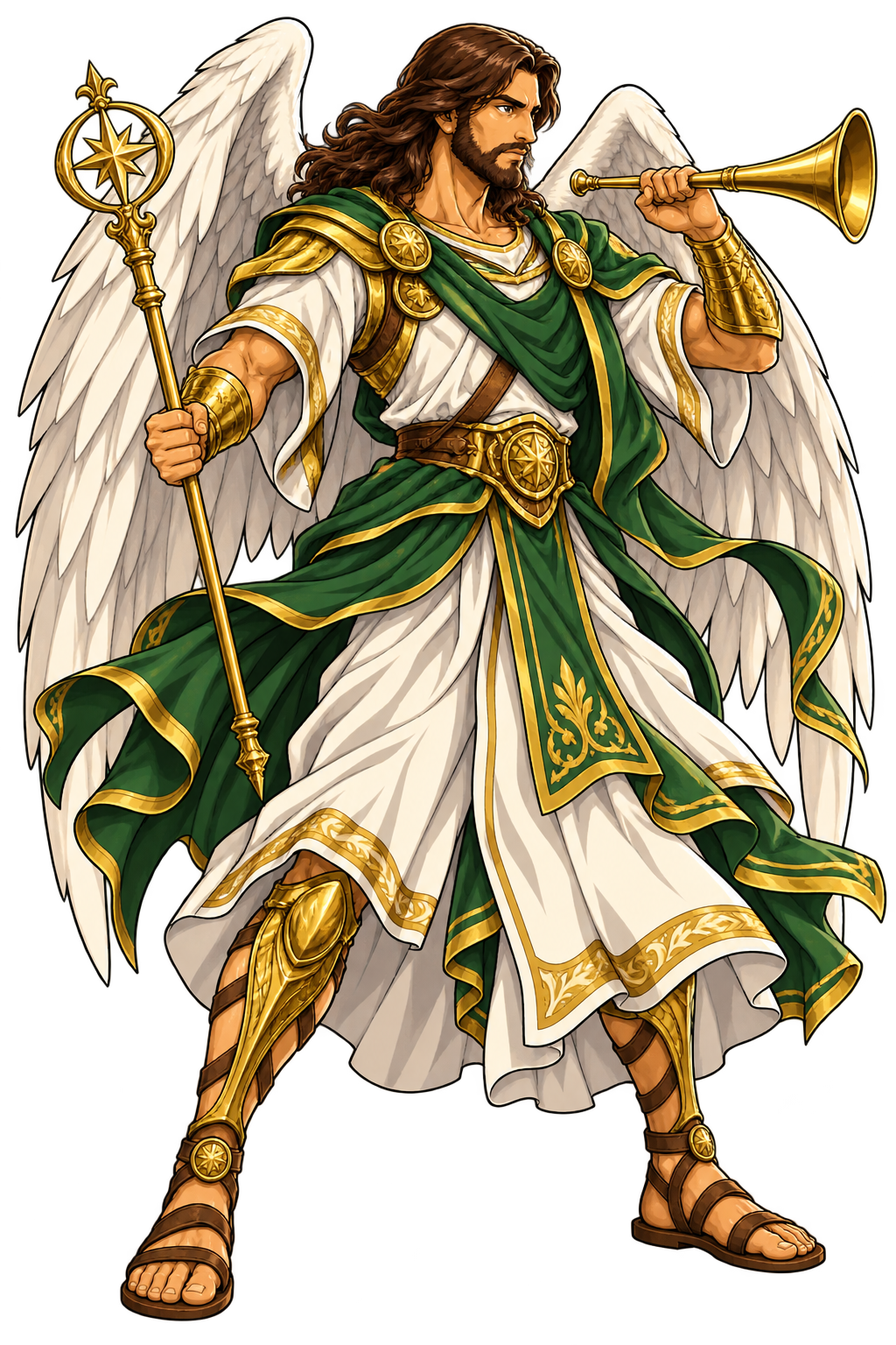 Gabriel full-body character concept