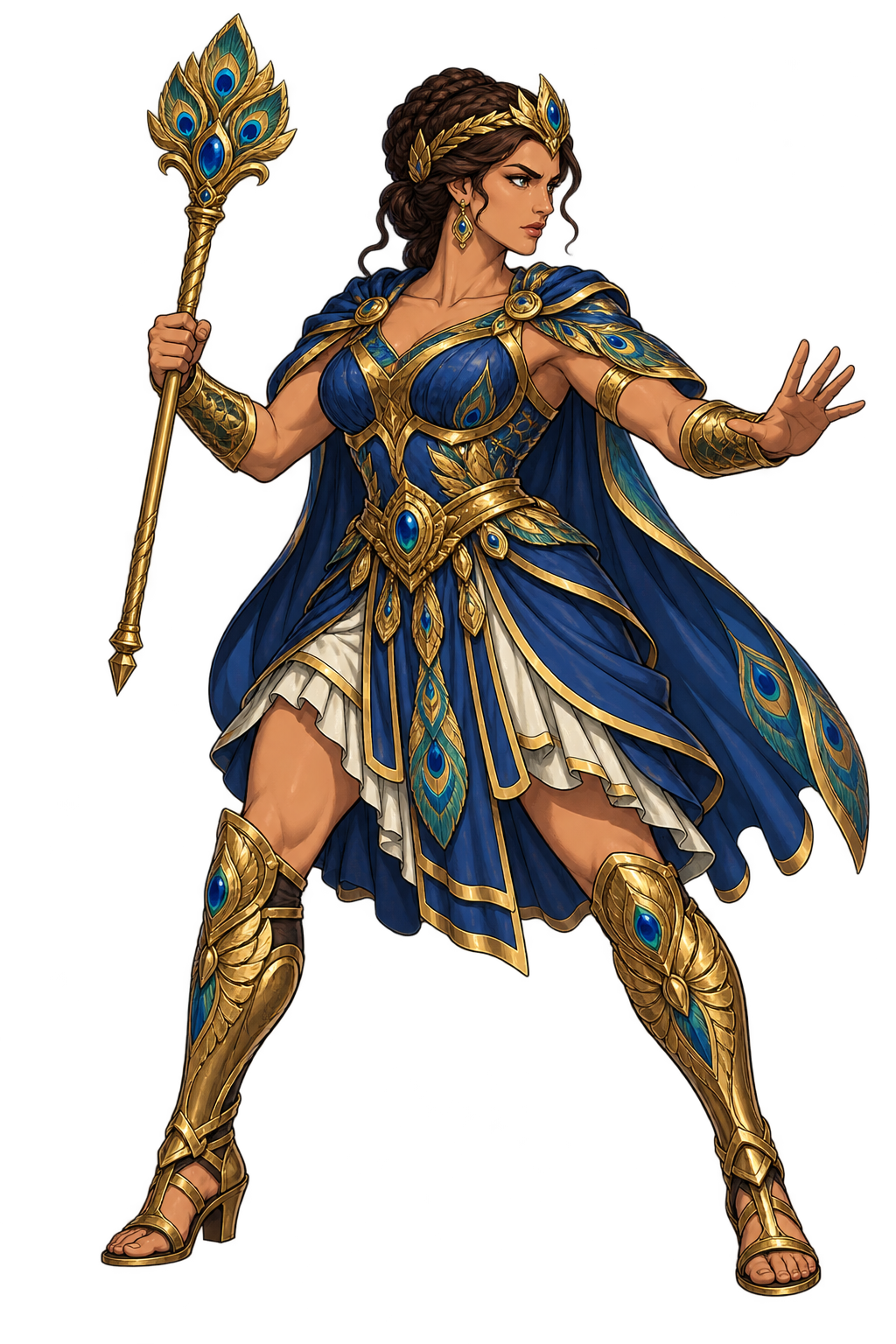 Hera full-body character concept