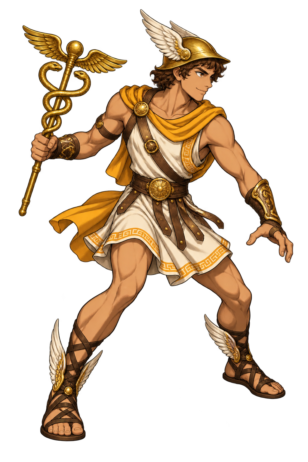 Hermes full-body character concept