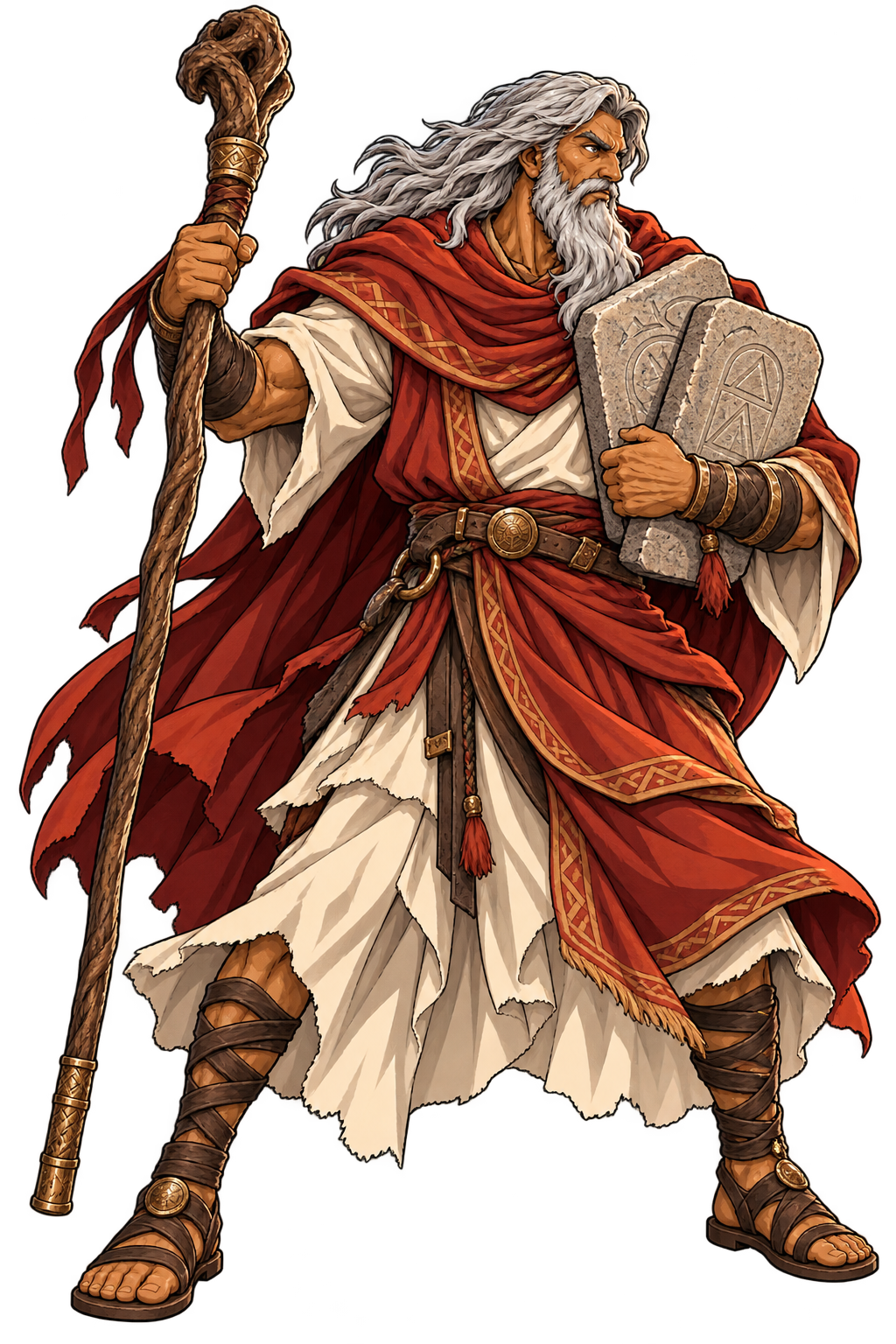 Moses full-body character concept