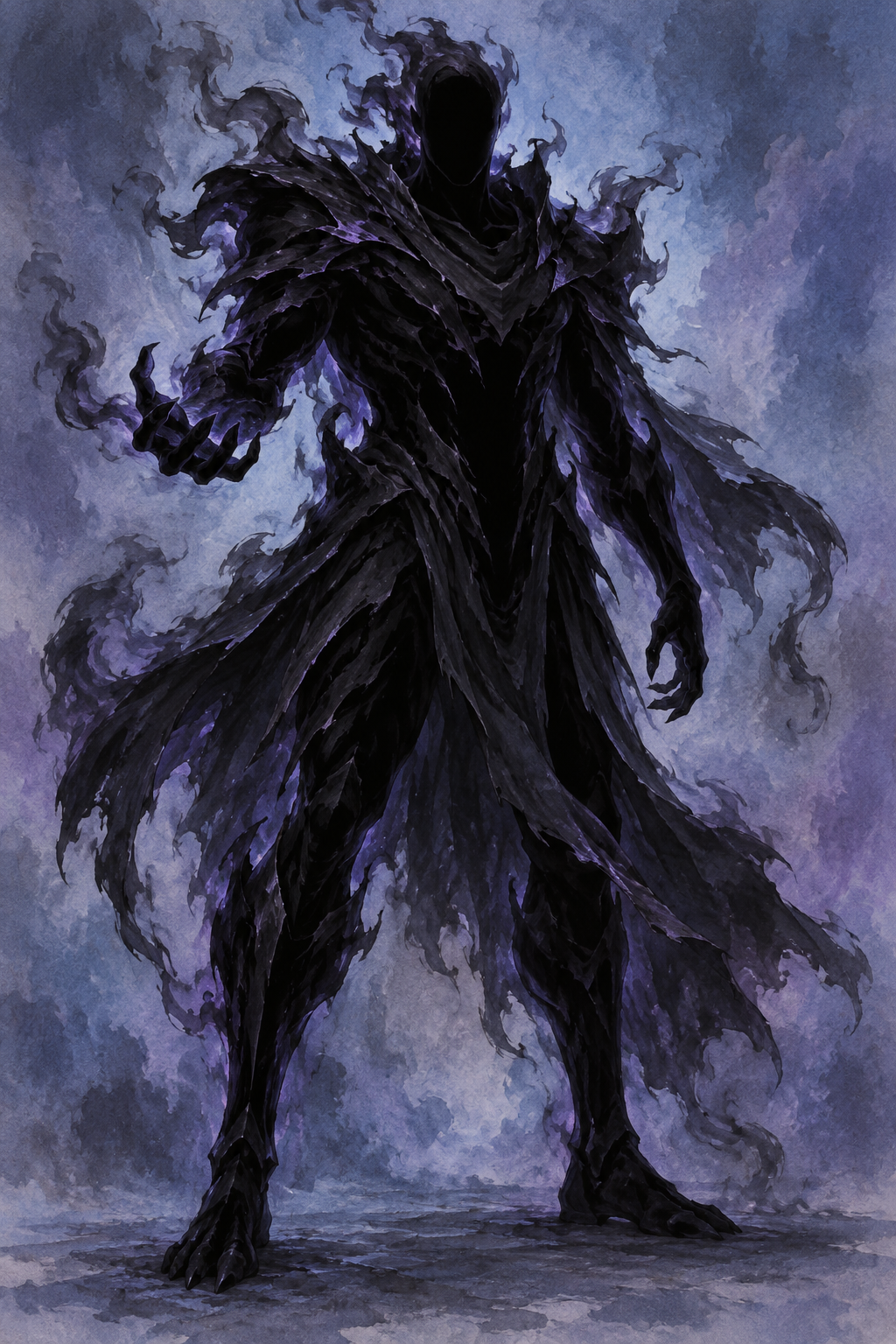 The Nothing, the game's ultimate boss — original full-body character concept artwork.