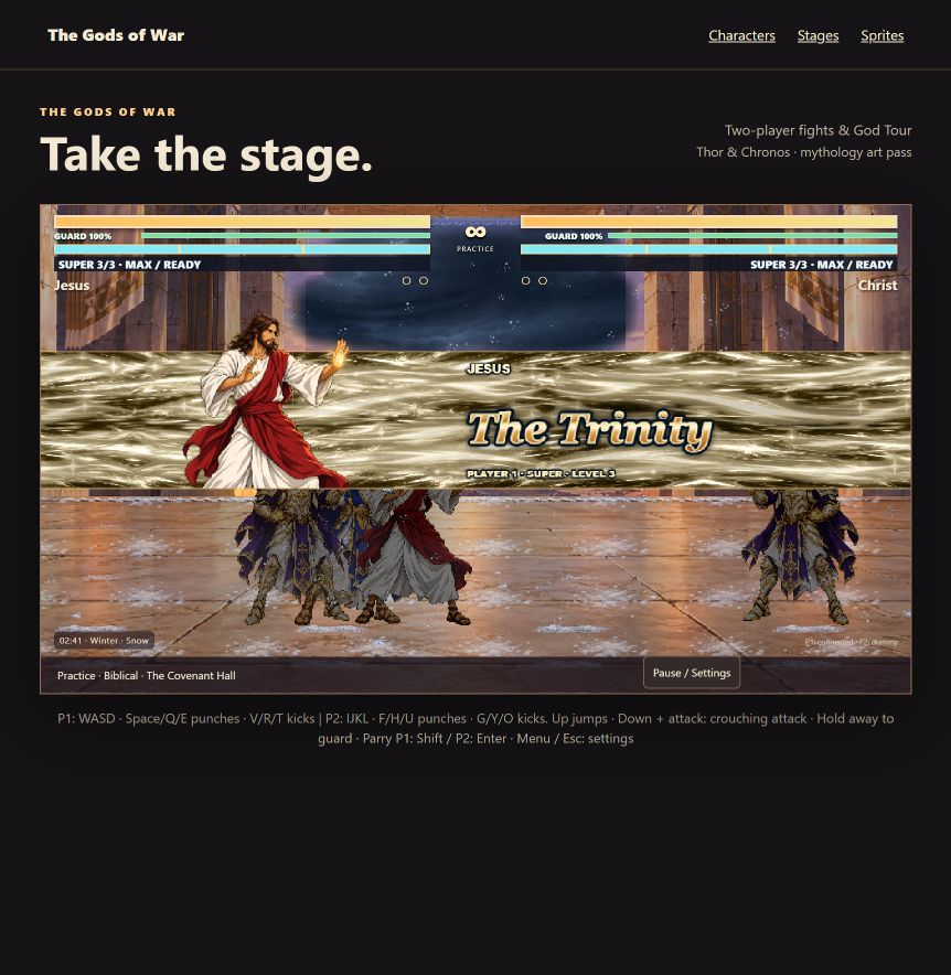 Actual gameplay showing the Trinity cut-in